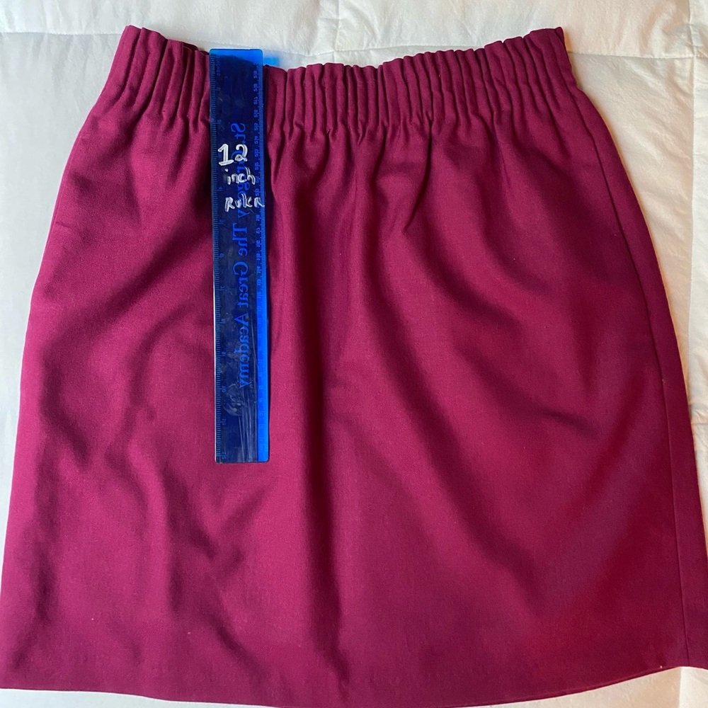 JCrew Raspberry Wool Skirt - Picture 2 of 5